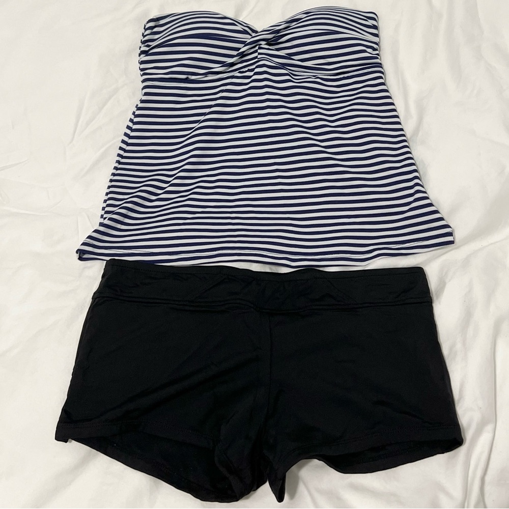Mossimo Women’s Tankini Swim Wear Two piece Suit Small
